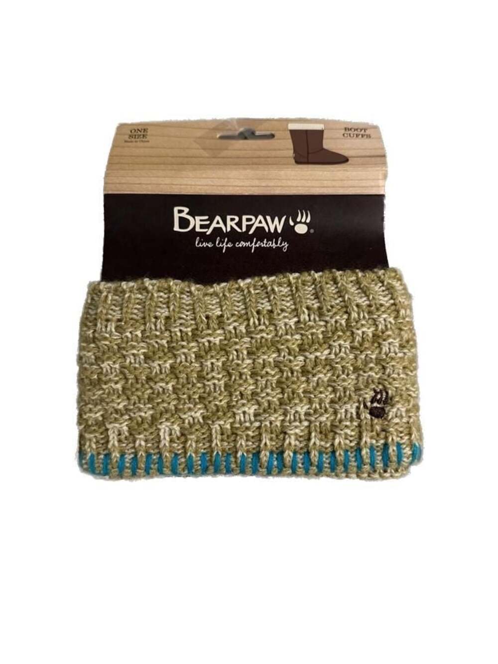 Bearpaw Tan Knit Boot Cuffs One Size